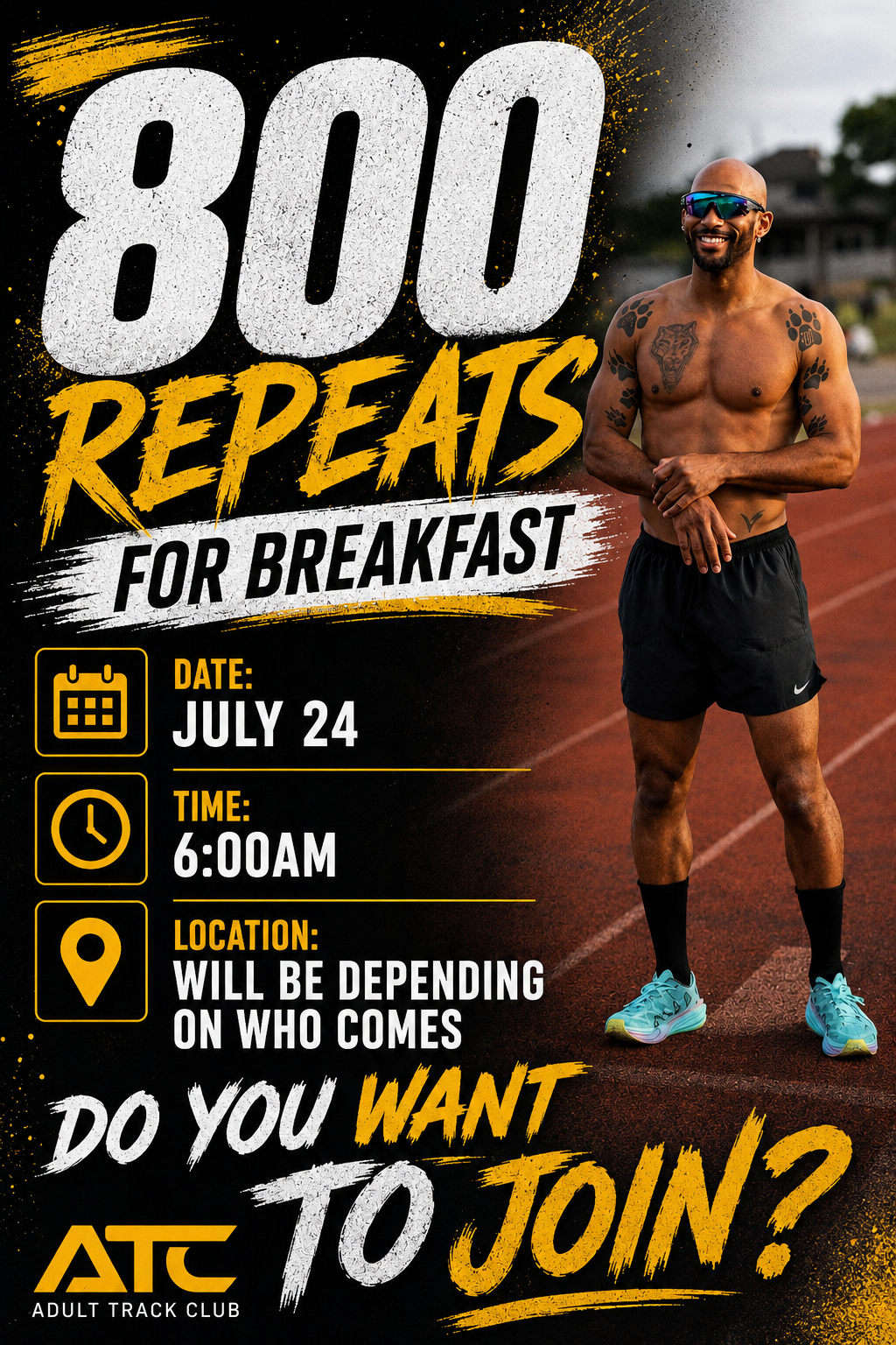 📅 New event · 800 repeats Birthday Run