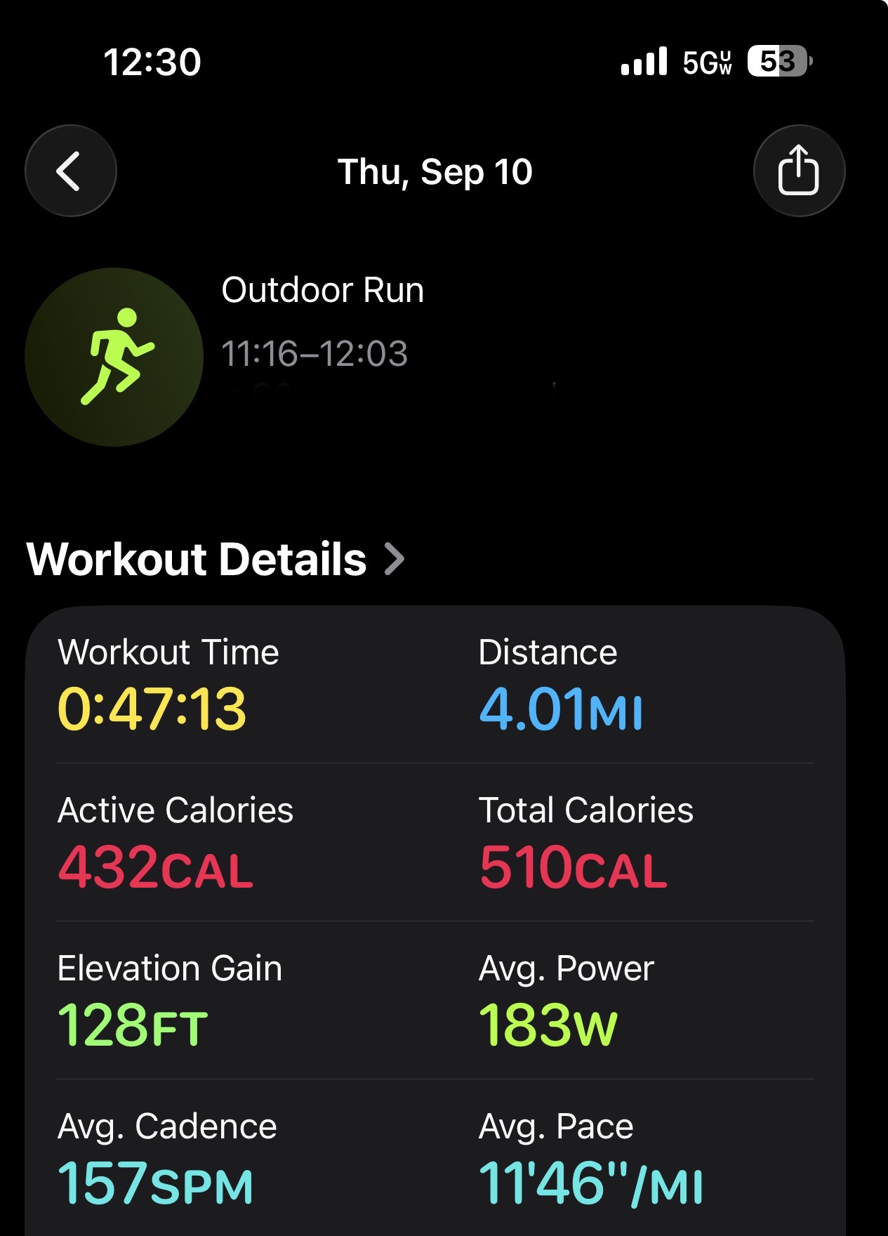 Mid day run