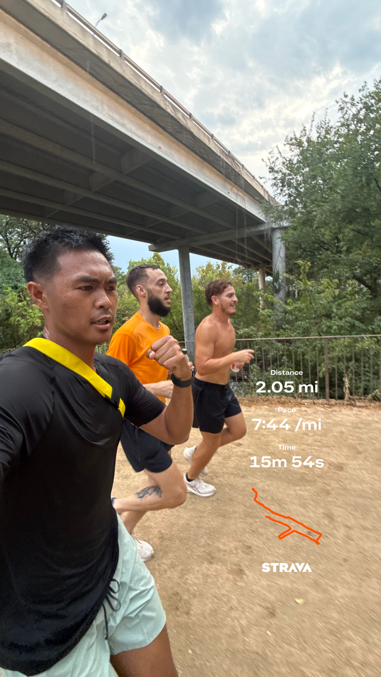 2 mile run w the boys