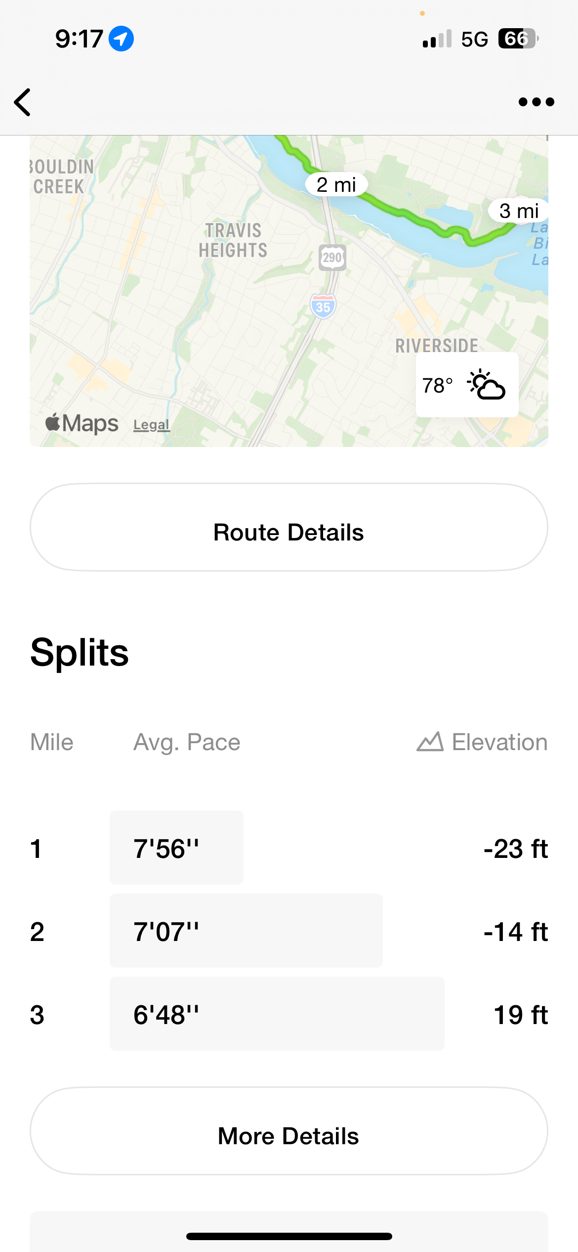 3 mile 85-90%