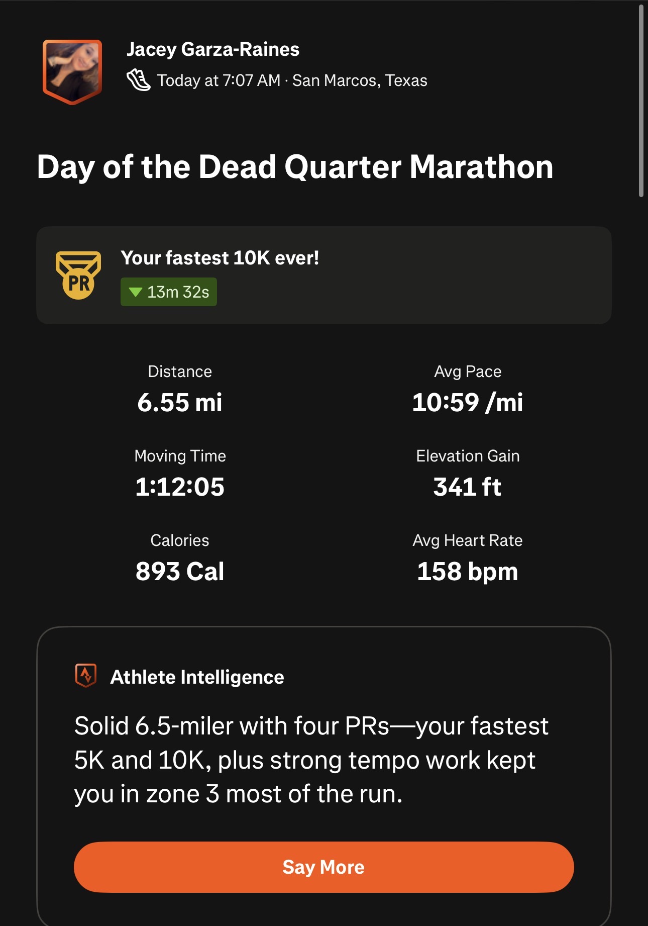 Day of the Dead Quarter Marathon photo 1