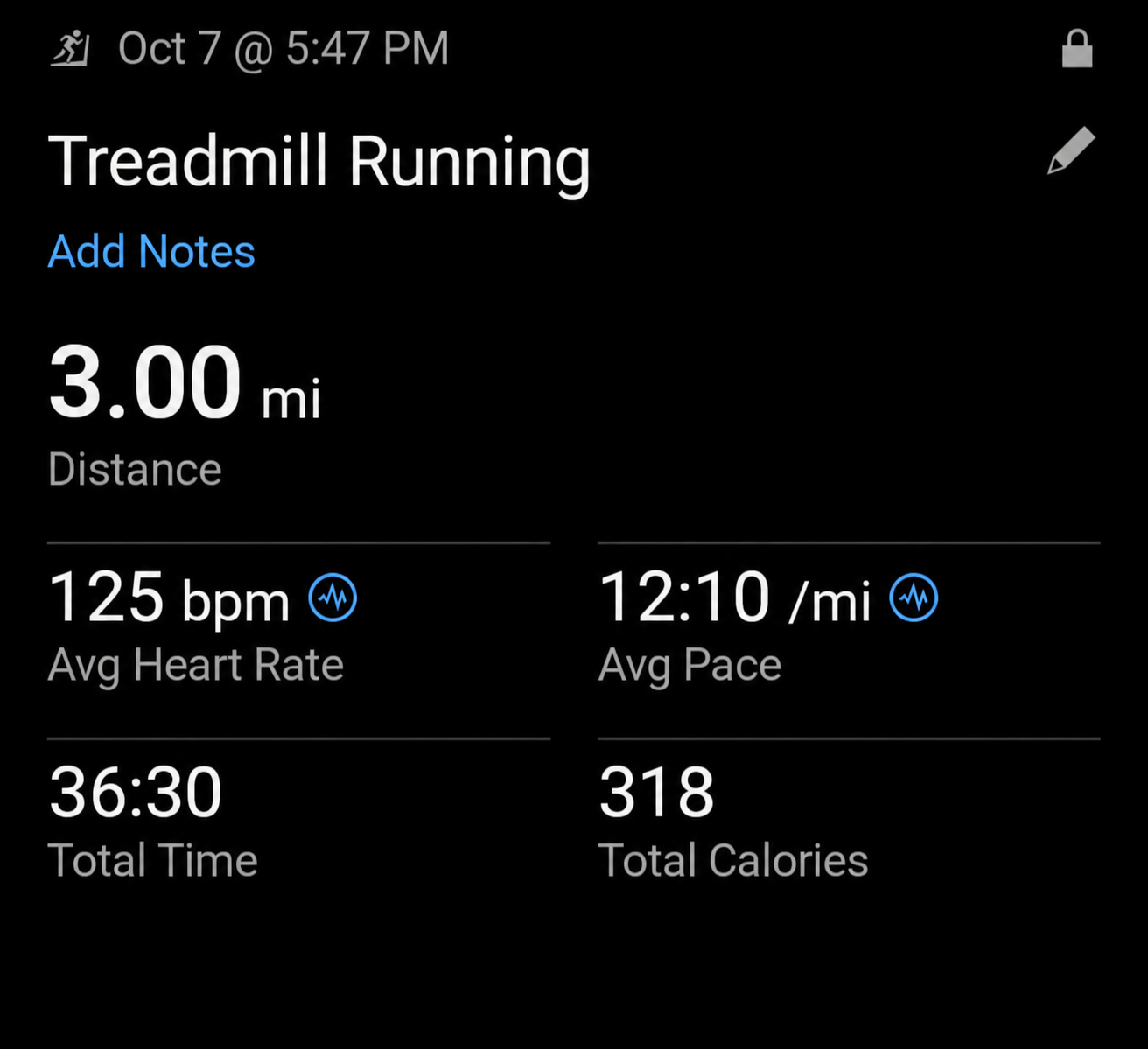 Treadmill run /Lift